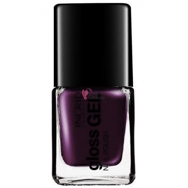 Lac de Unghii Gloss Gel Effect Ingrid 7 ml, 572 mov Delicious Berry
